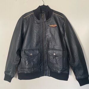 Women’s 120th Anniversary Bomber Harley Davidson Leather Jacket